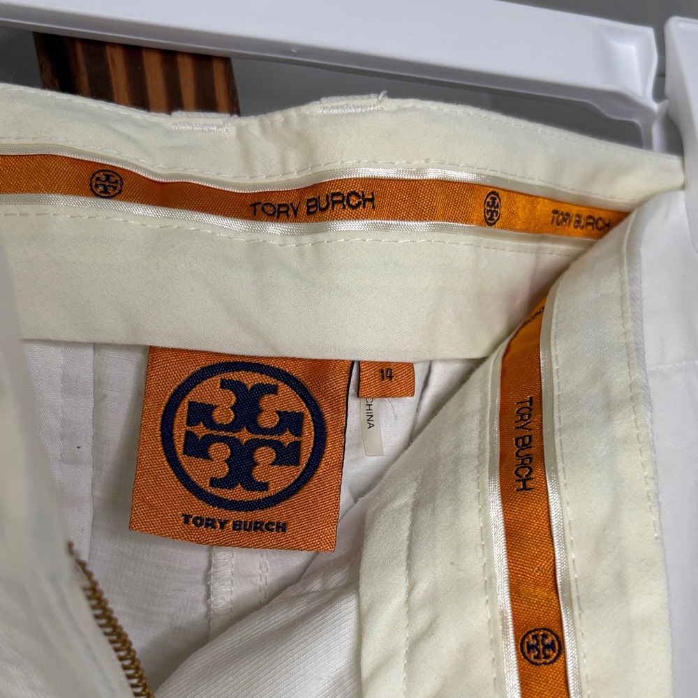 Tory Burch Cream Women's Shorts - Picture 2 of 9